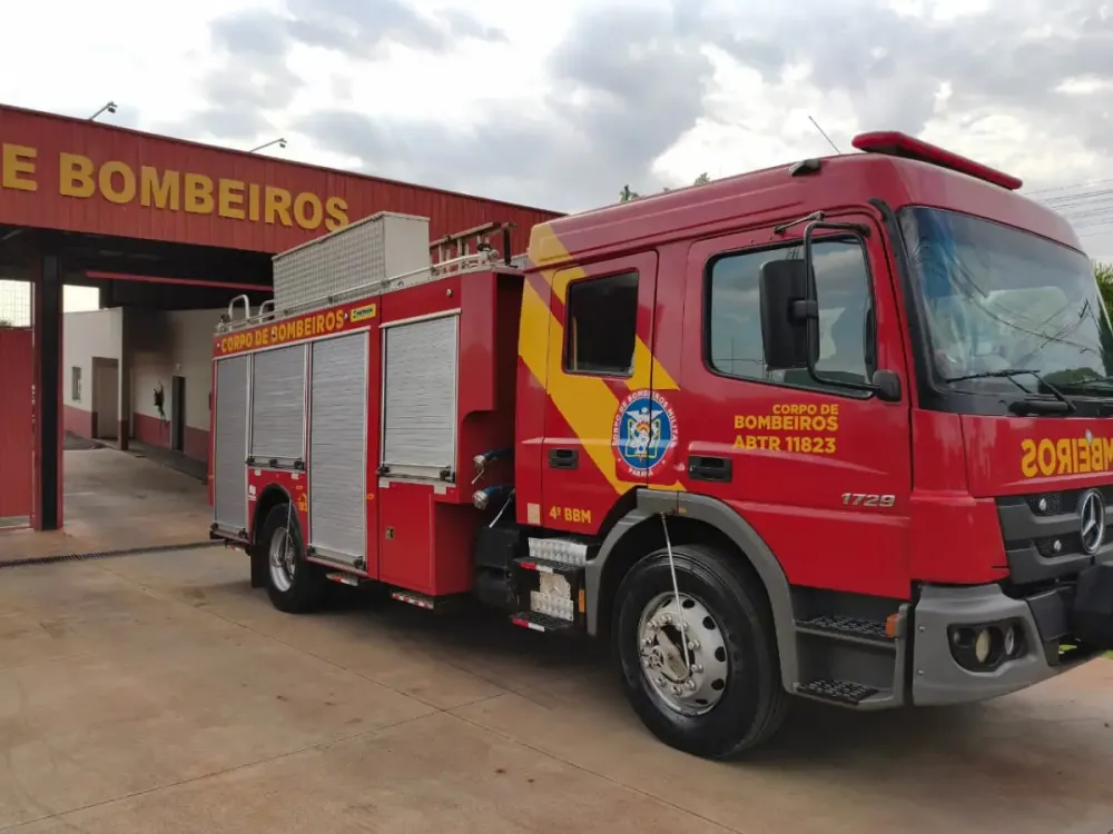 Bombeiros atendem vazamento de gás em residência no Centro de Palotina